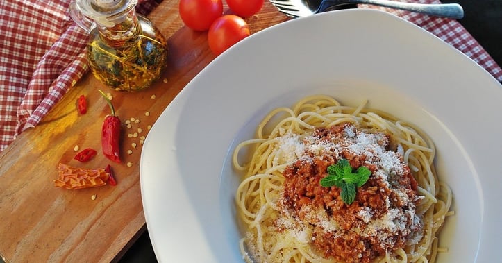 Bowl of spaghetti